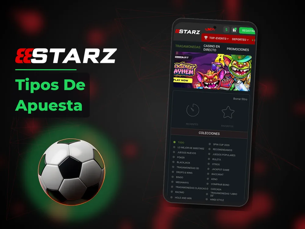888Starz - Tipos De Apuesta