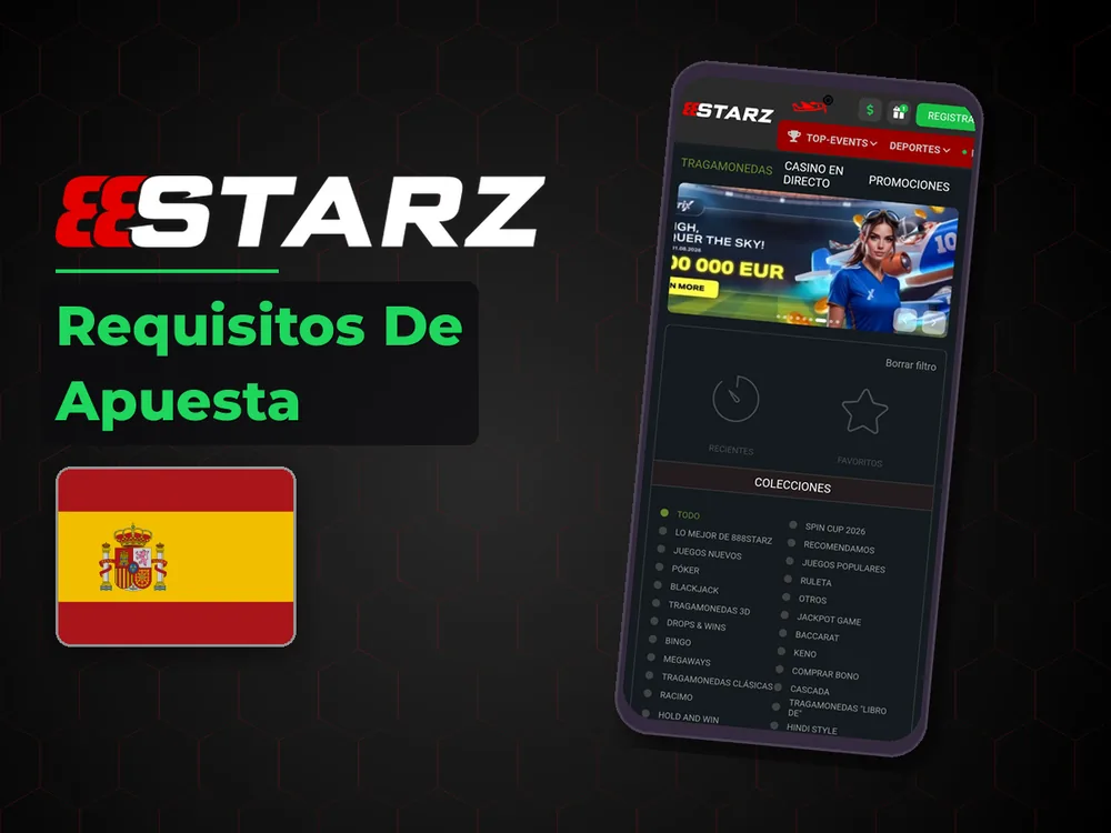 888Starz - Requisitos De Apuesta