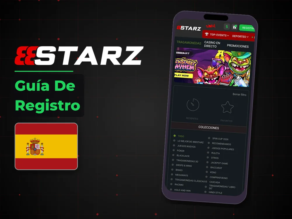 888Starz - Guía De Registro
