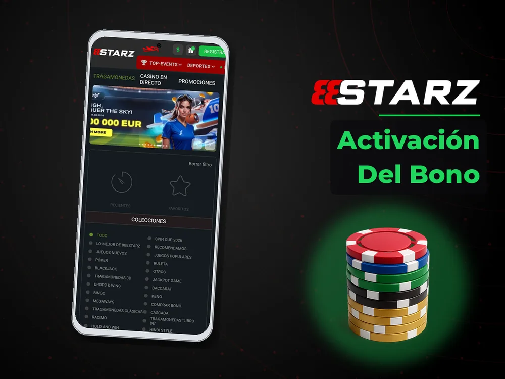 888Starz - Activación Del Bono