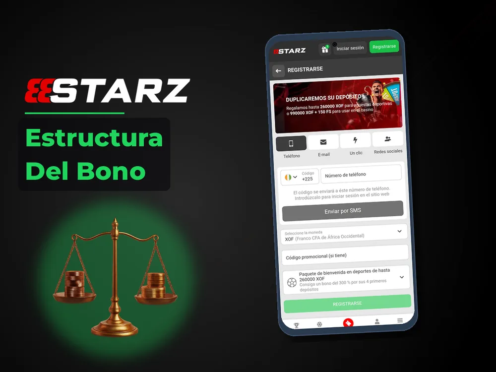888Starz - Estructura Del Bono
