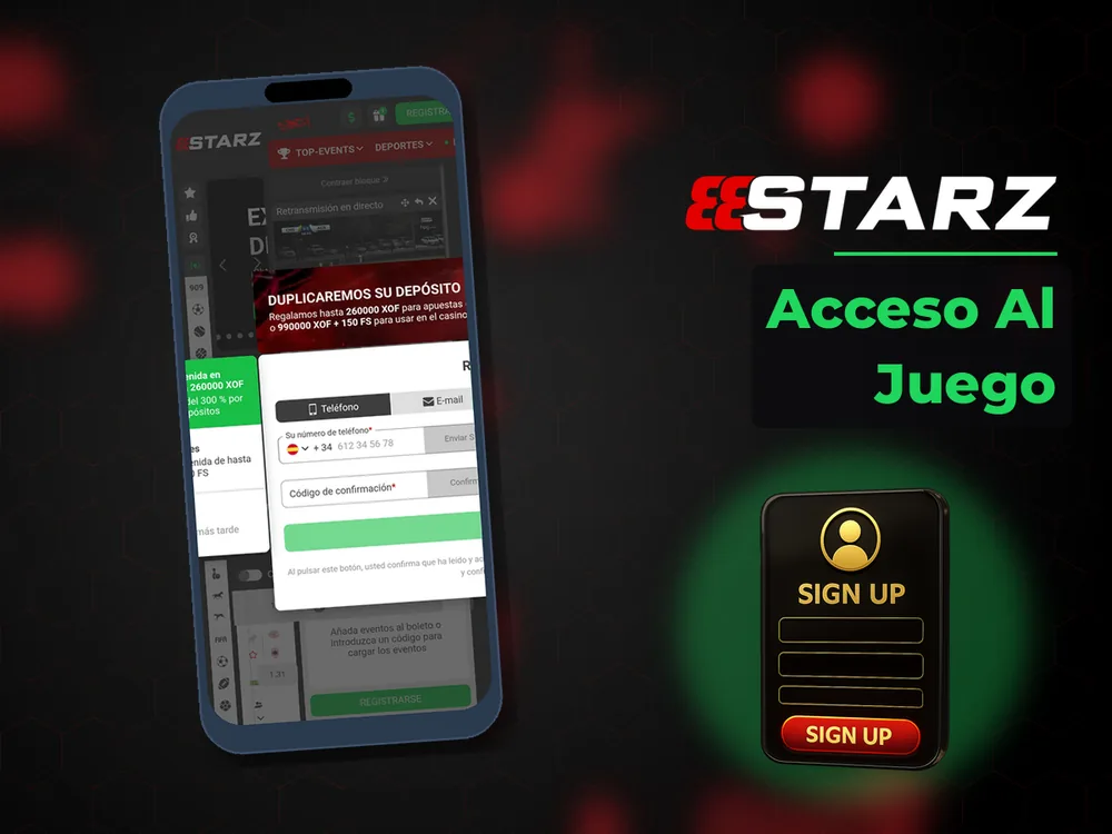 888Starz - Acceso Al Juego