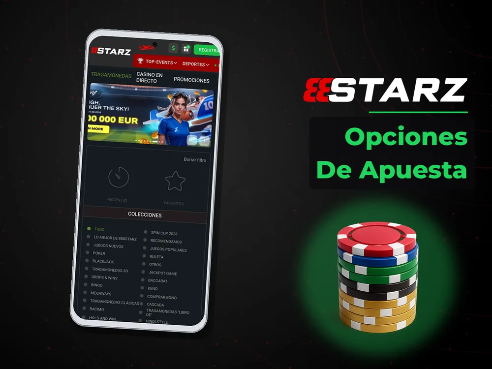 888Starz - Opciones De Apuesta
