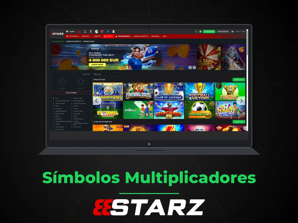 888Starz - Símbolos Multiplicadores