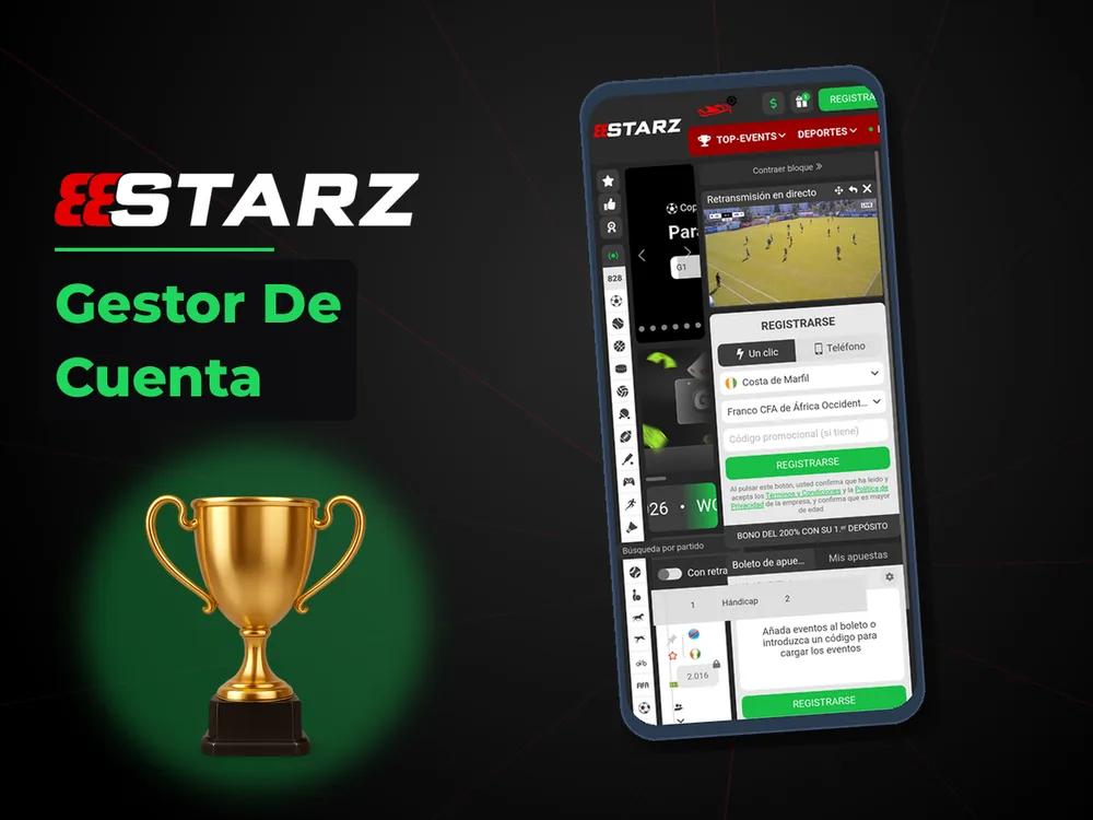 888Starz - Gestor De Cuenta