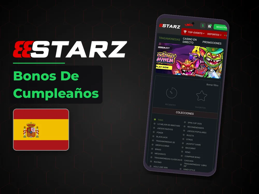 888Starz - Bonos De Cumpleaños