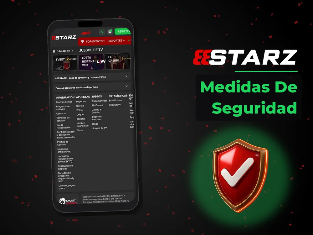 888Starz - Medidas De Seguridad