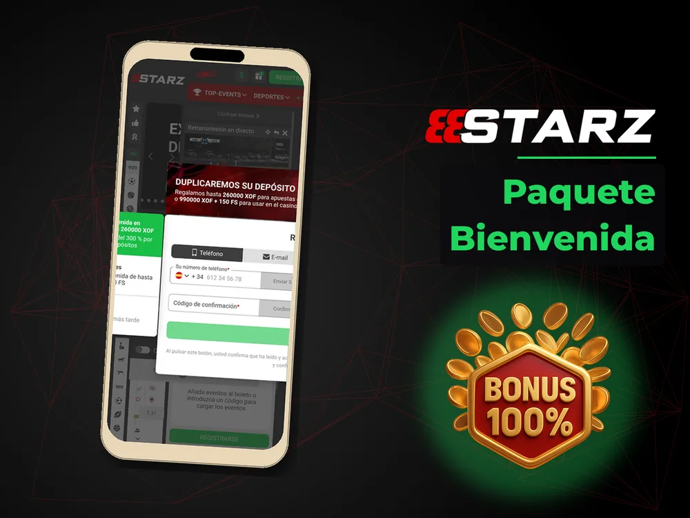 888Starz - Paquete Bienvenida