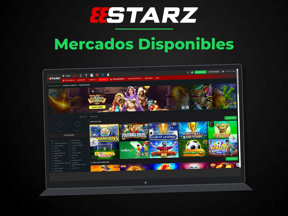 888Starz - Mercados Disponibles