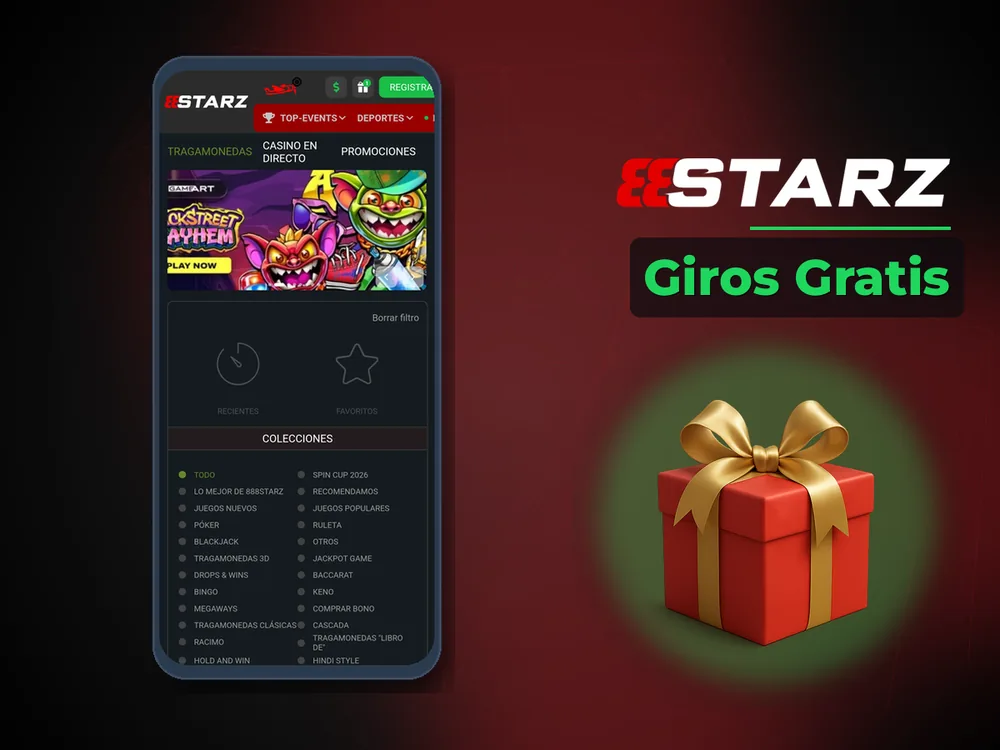 888Starz - Giros Gratis