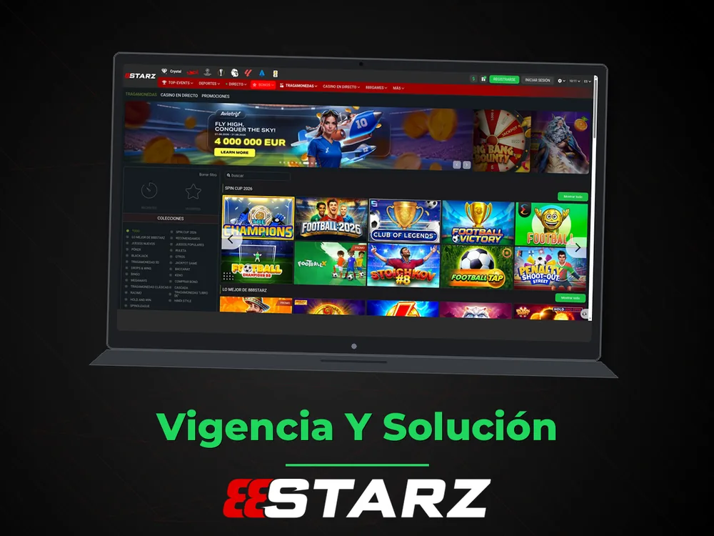 888Starz - Vigencia Y Solución