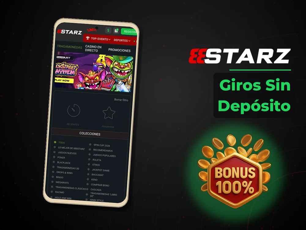 888Starz - Giros Sin Depósito