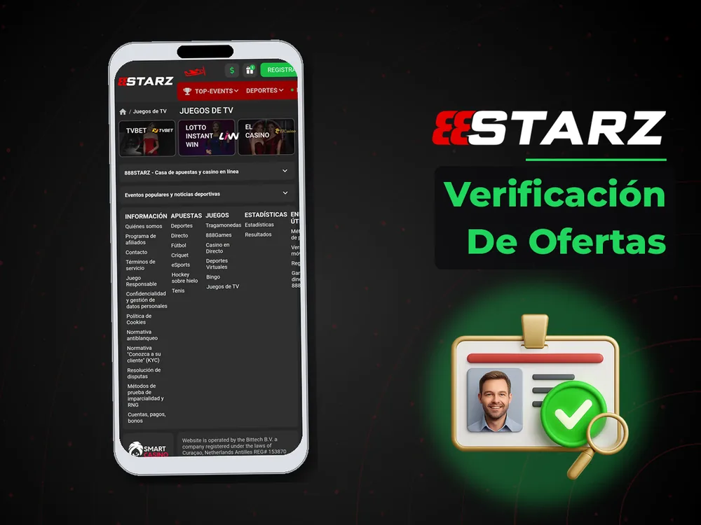 888Starz - Verificación De Ofertas