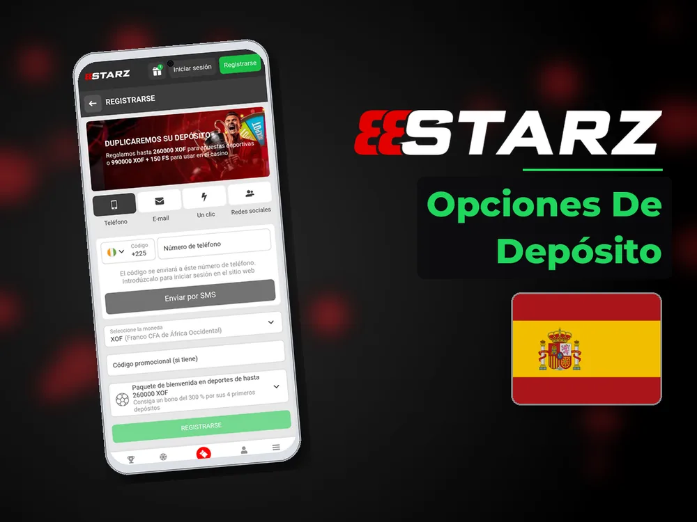 888Starz - Opciones De Depósito