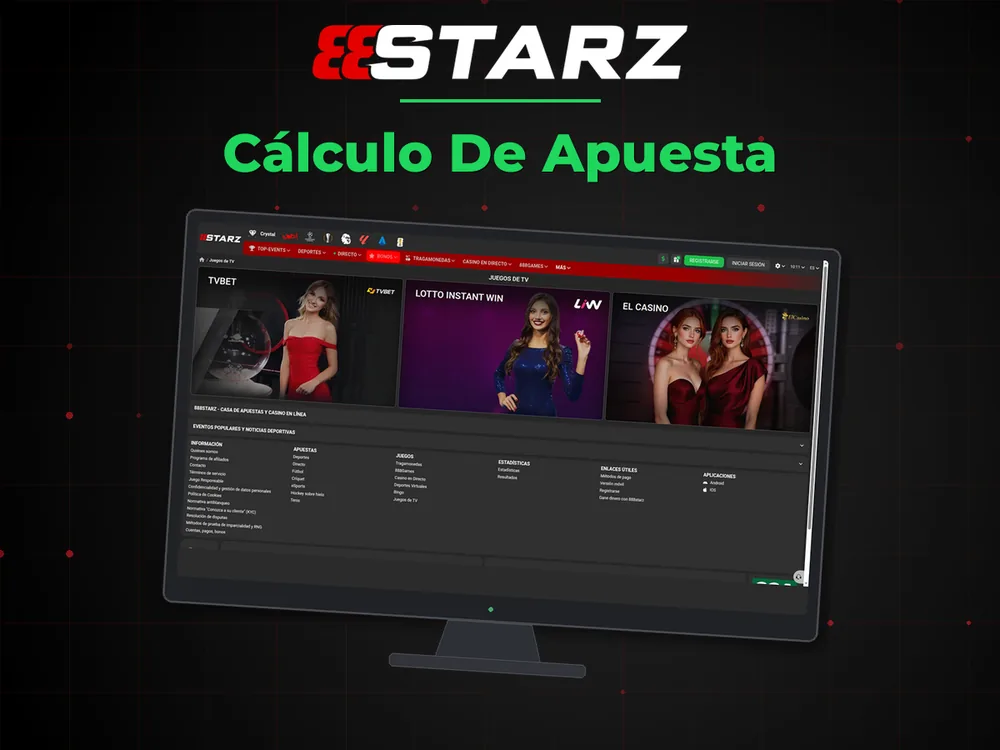 888Starz - Cálculo De Apuesta